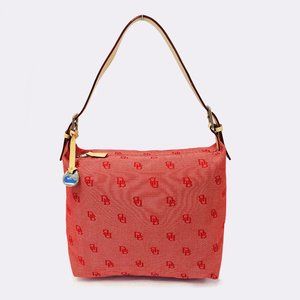 Dooney & Bourke Red Canvas Shoulder Bag - image 1